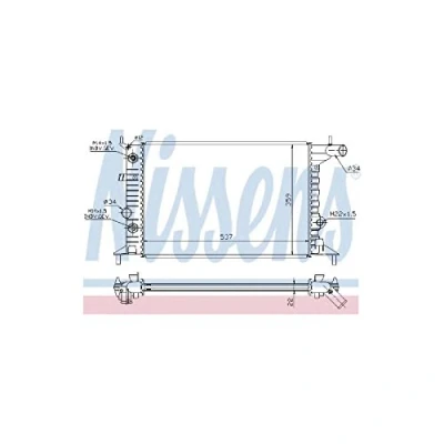 Image of Radiator, engine cooling NISSENS 630691