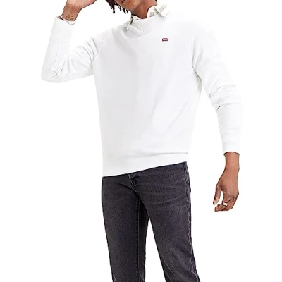 Image of Levi&#039;s NEW Original CREW Sweatshirt, Men&#039;s, Size: XS, White