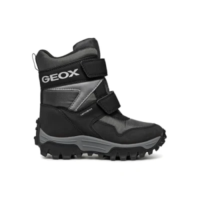 Image of Geox Himalaya BOY ABX Winter boots for kids, Size: 3, Anthracite/black Textile/synthetics