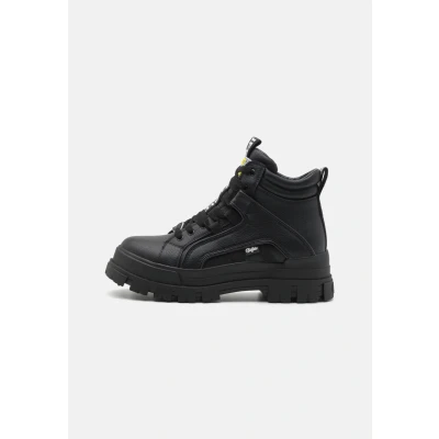 Image of Buffalo Aspha Hightop trainers, Size: 6.5, Black High quality imitation leather