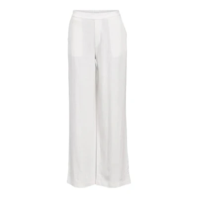Image of Object Women&#039;s Objsanne Aline Wide Pant Noos, Cloud Dancer, 14
