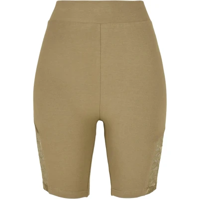 Image of Urban Classics Inset Cycle Shorts, Women&#039;s, Size: XL, Khaki