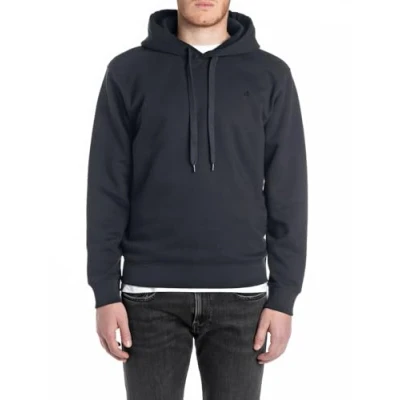 Image of Replay Hoodie, Men&#039;s, Size: Small, Night blue