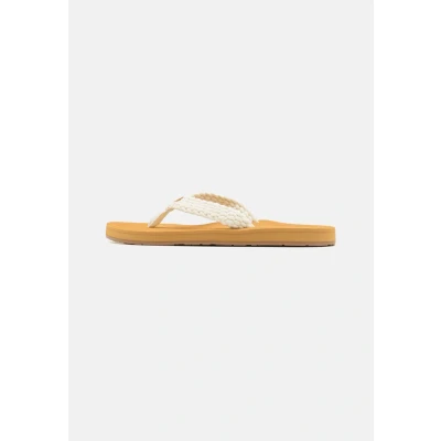 Image of Roxy Porto Tbar sandals, Women&#039;s, Size: 4, Natural Polyester/cotton