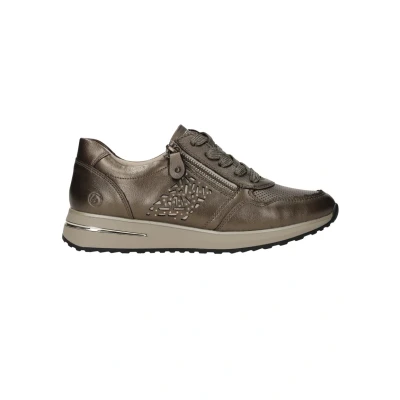 Image of Remonte D2C02 Women&#039;s Low Top Trainers, Loose Insole, Gold 90, 43 EU