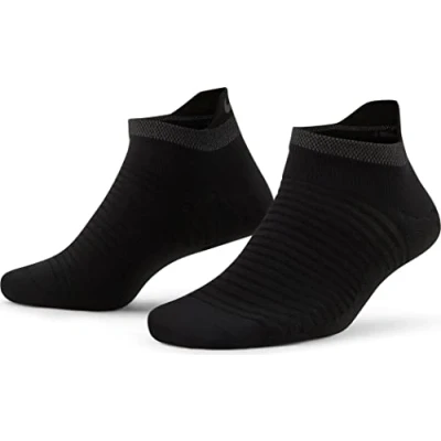 Image of Nike Performance Spark Unisex Sports socks, Size: 9 10.5, Black/reflect silver