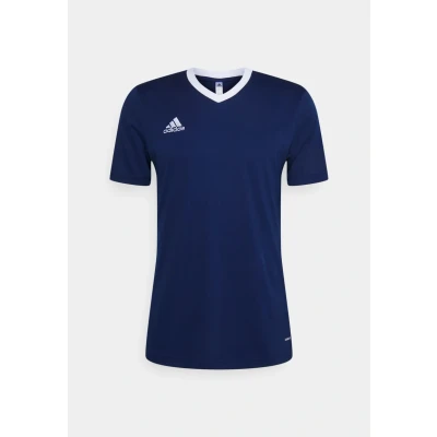 Image of adidas Performance Entrada 22 Sports Tshirt, Men&#039;s, Size: XS, Team navy blue