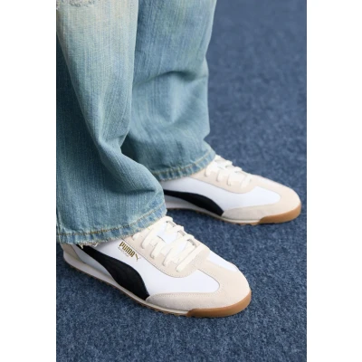 Image of Puma Arizona Retro Unisex Trainers, Size: 9.5, White/black Leather