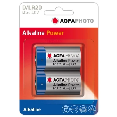 Image of AgfaPhoto 70105 Mono D LR 20 Battery (Pack of 2)
