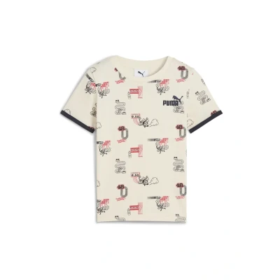 Image of Puma Print Tshirt for kids, Size: 3y, Alpine snow