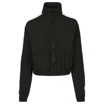 Image of Urban Classics Crinkle Training jacket, Women&#039;s, Size: XS, Black/white