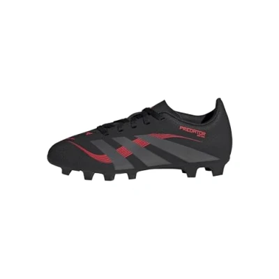 Image of adidas Performance Predator CLUB Unisex Moulded stud football boots for kids, Size: 2.5, Core black grey four lucid red Synthetics