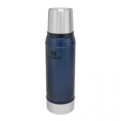 Image of Stanley Classic Legendary Flask 0.75L Nightfall BPA free Stainless Steel Insulated for Hot Drink Keeps Cold or 20 Hours Leakproof Lid Doubles as Cup Dishwasher Safe