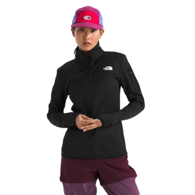 Image of The North Face Mistyescape 1/4 ZIP Sweatshirt, Women&#039;s, Size: 6, Black