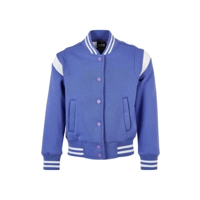 Image of Urban Classics Inset College Zipup sweatshirt for kids, Size: 11 12y, Purpleday white