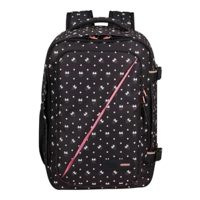 Image of American Tourister Take2Cabin Disney Ryanair Kabinentasche 25 x 20 40 cm, 24 L, 0.50 kg, Handgepäck, Flugzeug Rucksack S Underseater, Mehrfarbig (Mickey Check), Multicolour (Minnie Urban Dots),