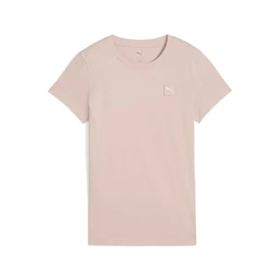 Image of Puma ESS Elevated Basic Tshirt, Women&#039;s, Size: Small, Rose quartz