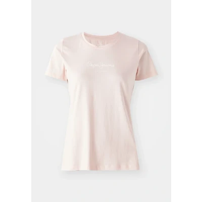 Image of Pepe Jeans NEW Virginia Print Tshirt, Women&#039;s, Size: XXS, Light pink