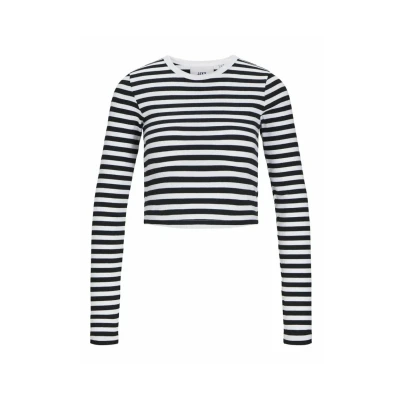 Image of JJXX Jxfeline STR LS Stripe JRS Jumper, Women&#039;s, Size: XS, Bright white