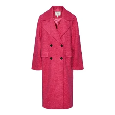 Image of YAS Yasmila COAT Classic coat, Women&#039;s, Size: XS, Fuchsia purple