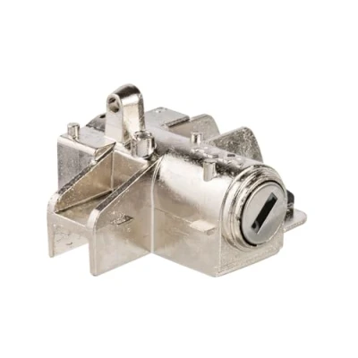 Image of AXA Bosch 2 Tube Battery Pack Lock Silver, N/A