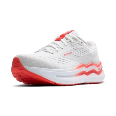 Image of Brooks Ghost MAX 2 Road running shoes, Women&#039;s, Size: 9, White hot coral Textile