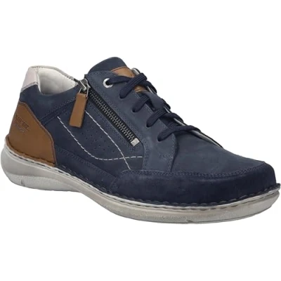 Image of Josef Seibel NEW Anvers 11 Casual laceups, Men&#039;s, Size: 8, Indigo multi Nubuck