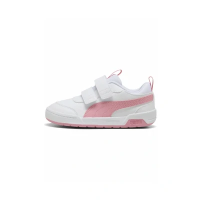 Image of Puma Multiflex 2 Unisex Walking shoes whitepinkscape for kids, Size: 10K, White/pinkscape