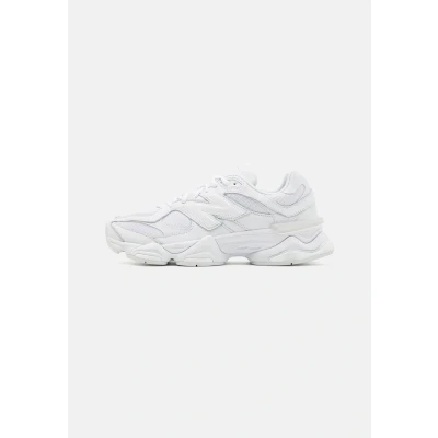 Image of New Balance 9060 Unisex Trainers, Size: 4.5, White Leather and textile
