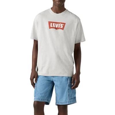Image of Levi&#039;s Vintage Graphic TEE Print Tshirt, Men&#039;s, Size: XXL, Bw logo light heather grey