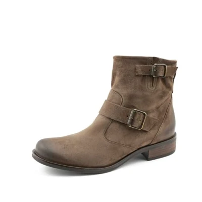 Image of Paul Green Cowboy/biker ankle boot, Women&#039;s, Size: 4.5, Earth Suede