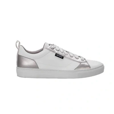 Image of HUGO Morrie Trainers, Women&#039;s, Size: 7, Open white Leather and textile