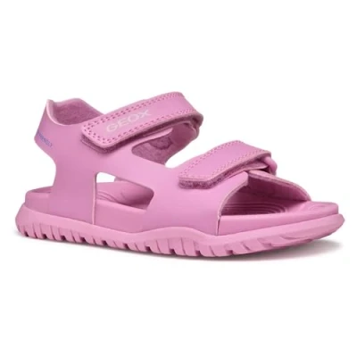 Image of Geox Fusbetto Unisex Walking sandals for kids, Size: 2.5, Pink Pu