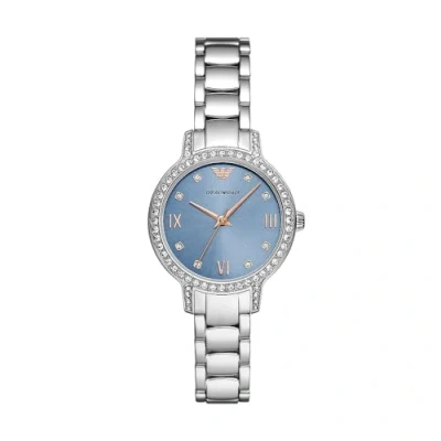 Image of Emporio Armani Watch silvercoloured, Women&#039;s, Size: One Size, Silver coloured