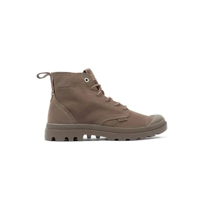 Image of Palladium Unisex Laceup ankle boots, Size: 5.5, Brown Leather