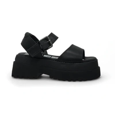 Image of Buffalo Pluto JOJO Platform sandals, Women&#039;s, Size: 6.5, Black High quality imitation leather
