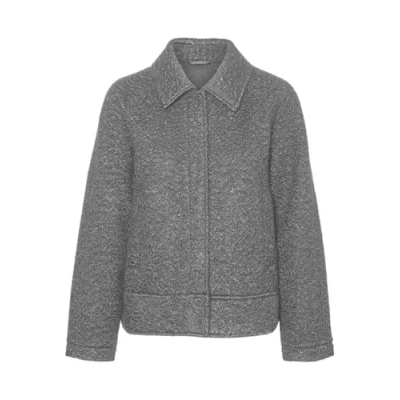 Image of Vero Moda Vmlara Emilia Light jacket, Women&#039;s, Size: Medium, Medium grey melange