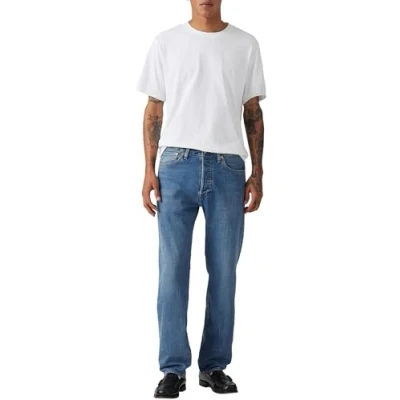 Image of Levi&#039;s 501 Original Straight leg jeans, Men&#039;s, Size: 38x30, Blue denim