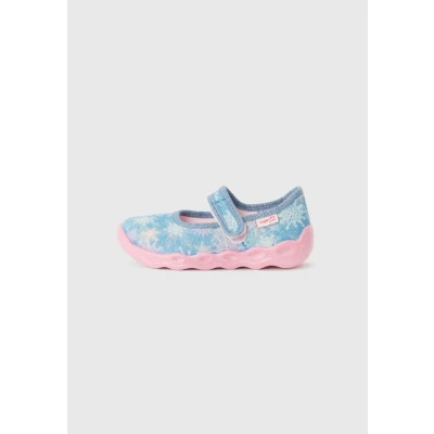 Image of Superfit Bubble Ankle strap ballet pumps for kids, Size: 5, Blue shoes