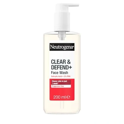 Image of Neutrogena Clear and Defend Plus Facial Wash 200ml