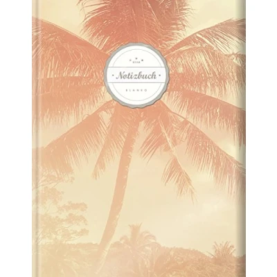 Image of Blanko Notizbuch (©Star, A4, 156 Seiten, Softcover) Mit Register + Seitenzahlen Leeres Notizheft zum Selbstgestalten, Zeichenbuch, Skizzenbuch, Blankobuch, Malbuch, &quot;Holiday&quot;