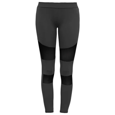 Image of Urban Classics Ladies TECH MESH Leggings Trousers, Women&#039;s, Size: Medium, Black
