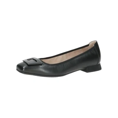 Image of CAPRICE Women&#039;s Elegant Leather Ballet Flats, Black (Black Nappa), 6 UK