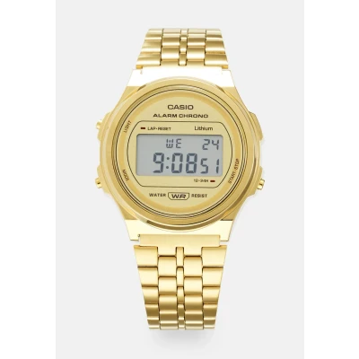 Image of Casio Round Unisex Digital watch goldcoloured, Size: One Size, Gold coloured