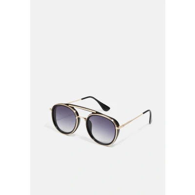 Image of Urban Classics Sunglasses Ibiza WITH Chain Unisex black/goldcoloured, Men&#039;s, Size: One Size, Black/gold coloured