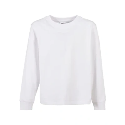 Image of Urban Classics Kinder BOXY Heavy Long sleeved top for kids, Size: 9 10y, White
