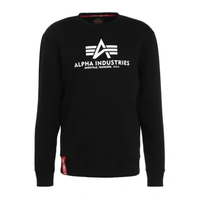 Image of ALPHA INDUSTRIES Men&#039;s Sweater Basic Sweatshirt, Black, XXL