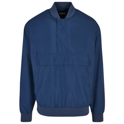 Image of Urban Classics Bomber Jacket, Men&#039;s, Size: Medium, Darkblue