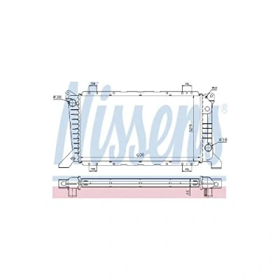 Image of Radiator, engine cooling NISSENS 62241A