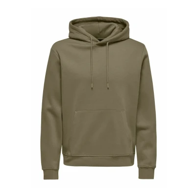 Image of Only &amp; Sons Onsconnor Hoodie, Men&#039;s, Size: Small, Caribou